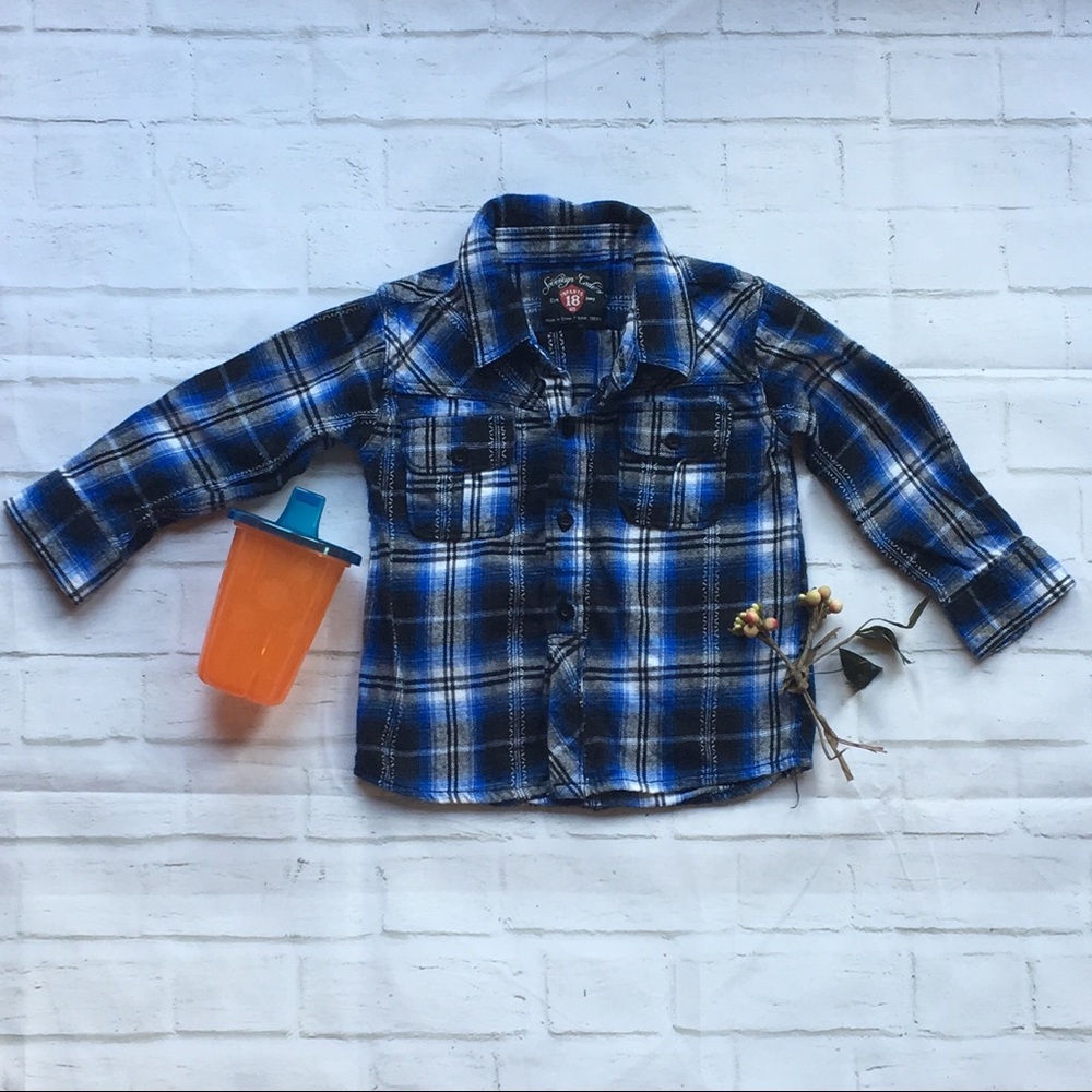 Bundle Me! Infant Boys 18 Month Long Sleeve Flanel